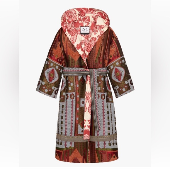 ZARA ATELIER JACQUARD COAT LIMITED EDITION - Picture 8 of 10